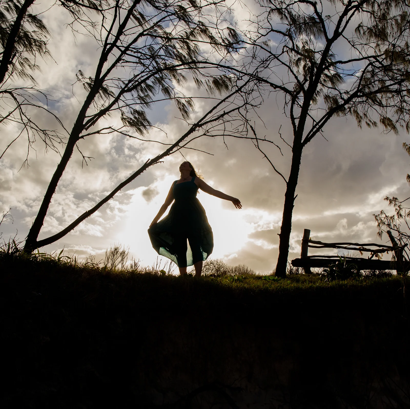 Bec embracing the life she built