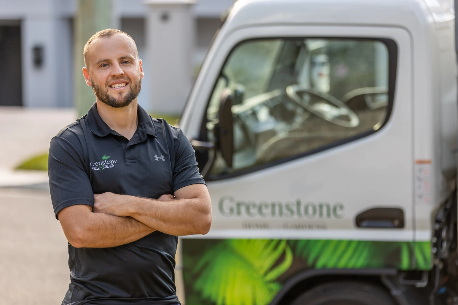 Dan outside Greenstone Home and Gardens